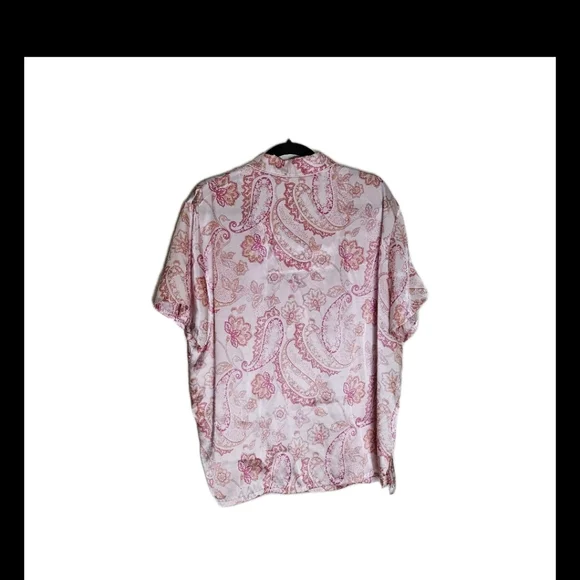 Valerie Stevens Intimates Pink Paisley Floral  Pajama Set Size XL - Picture 2 of 13